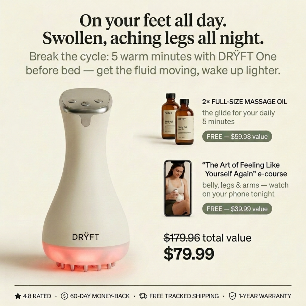 DRŸFT One — Warm Lymphatic Body Wand